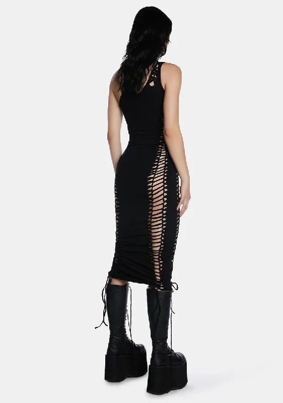 Deviant Curfew Cut-Out Maxi Dress