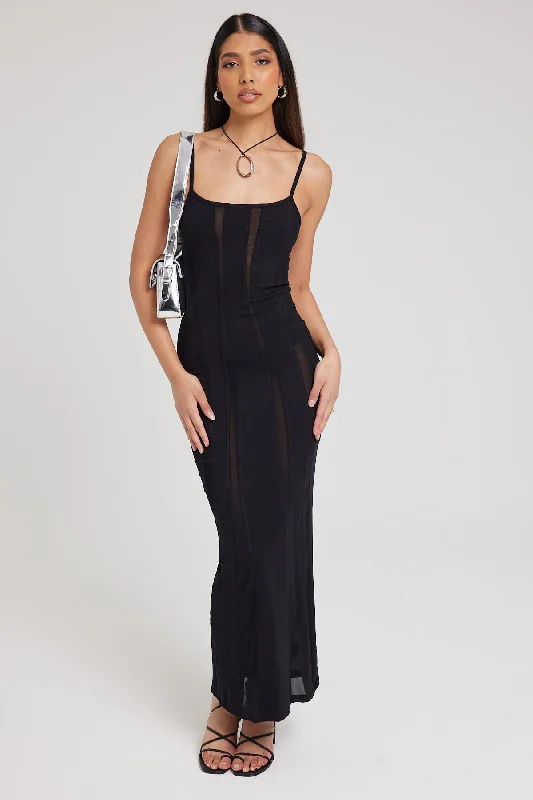 Jgr & Stn Quinn Maxi Dress Black