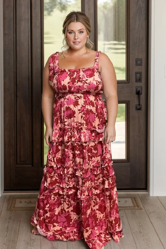 Ruffled Sweetheart - Maxi Dress