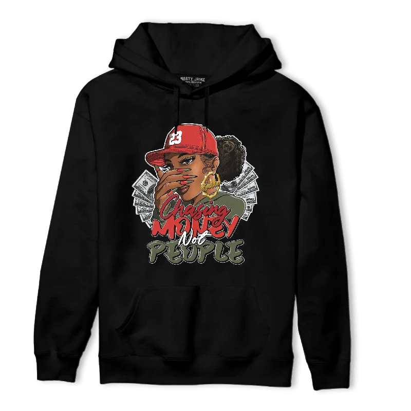 NastyJamz Dunk Low Mystic Red Hoodie Match Melanin Chasing Money