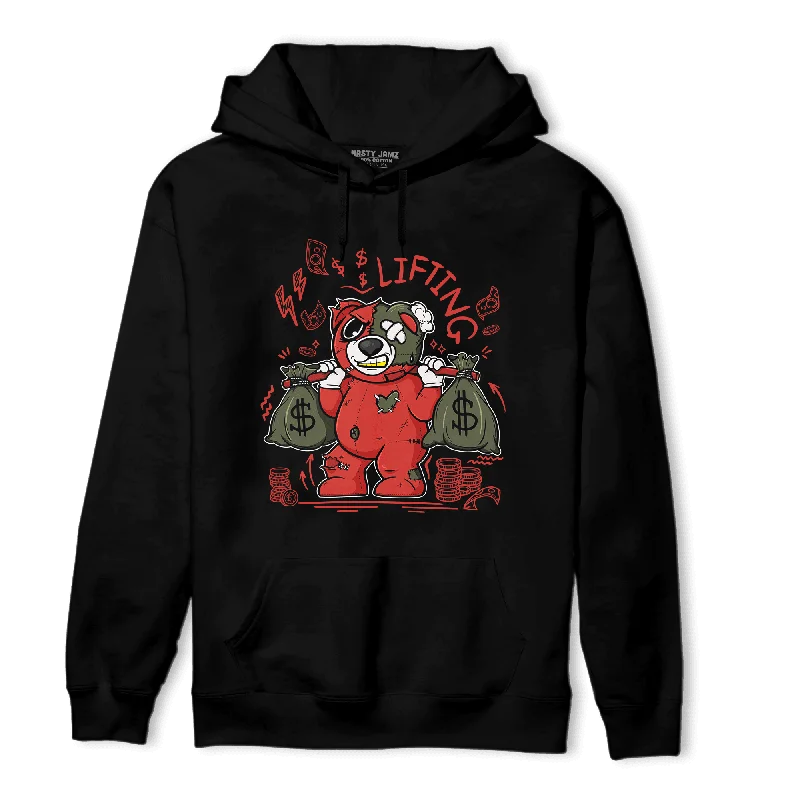 NastyJamz Dunk Low Mystic Red Hoodie Match Money Lifting BER