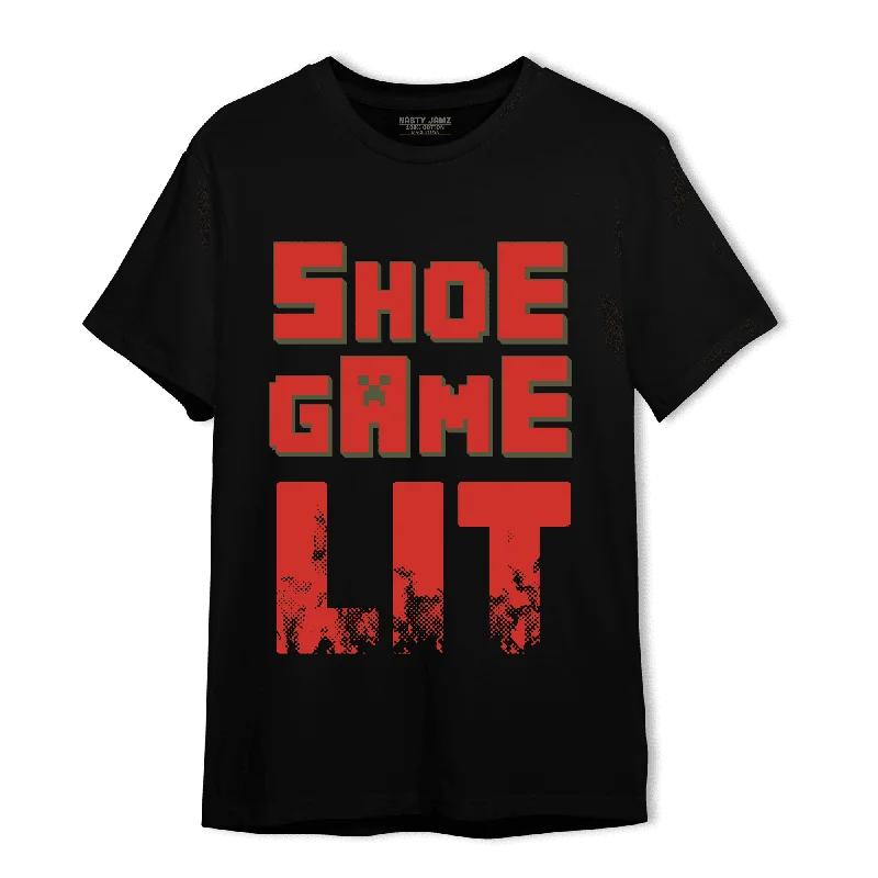 NastyJamz Dunk Low Mystic Red T Shirt Match Shoe Game Lit