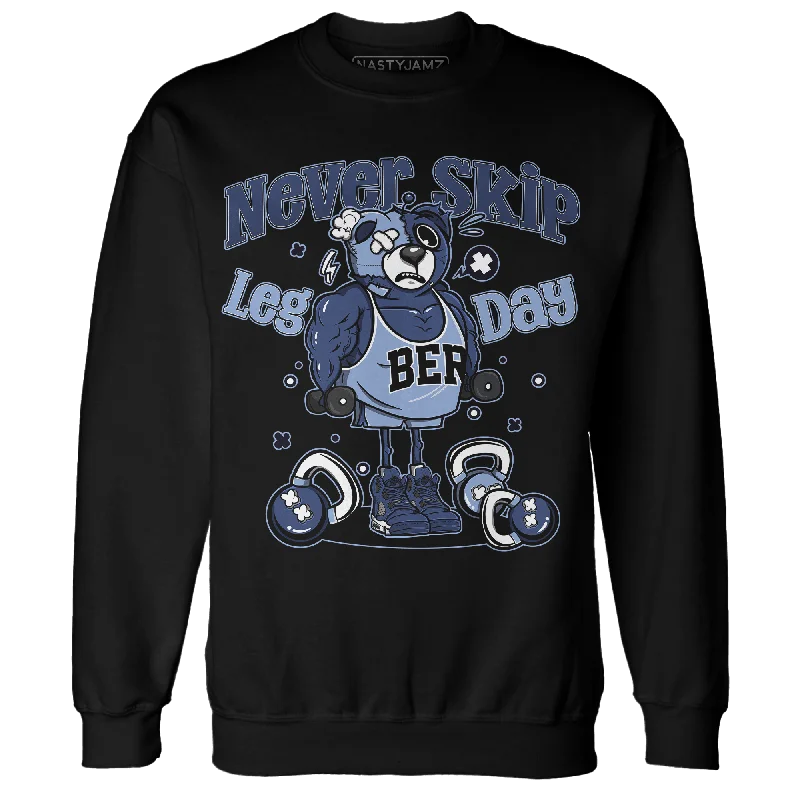 NastyJamz Midnight Navy 5s Sweatshirt Match Leg Day BER