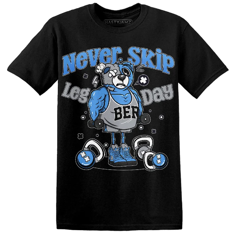 NastyJamz University Blue 5s T Shirt Match Leg Day BER