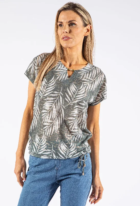 Palm Print Top