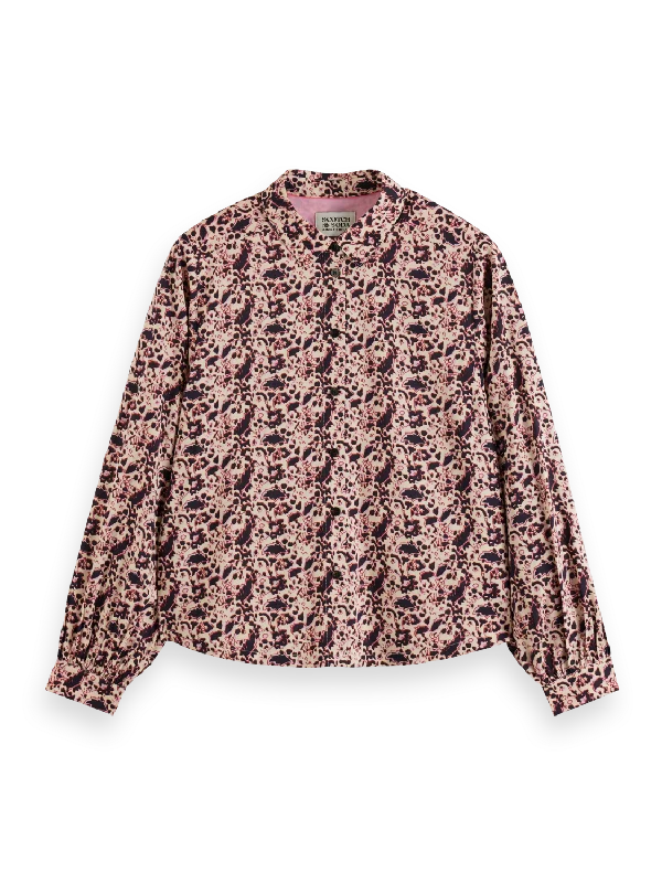 Floral Balloon Sleeve Shirt