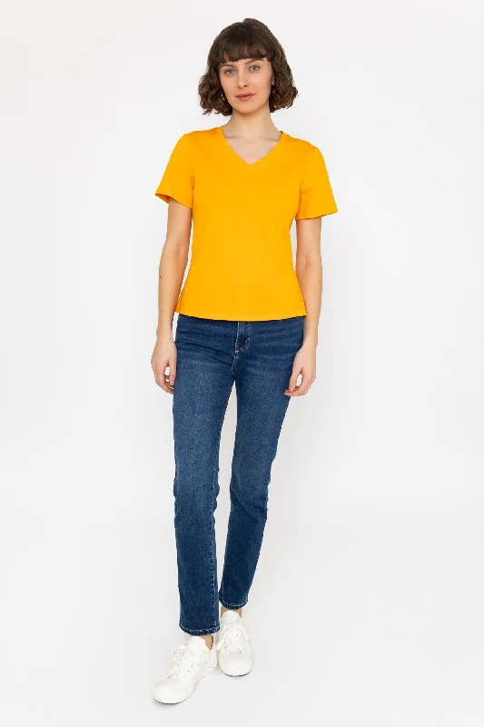 Orange Supersoft V-Neck Tee