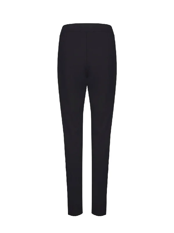 Seasonless Ponte Pull On Front Pants (Black)