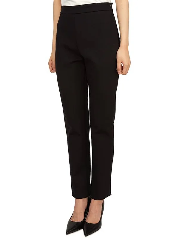 Sonni Zipper Polyamide Slacks Black