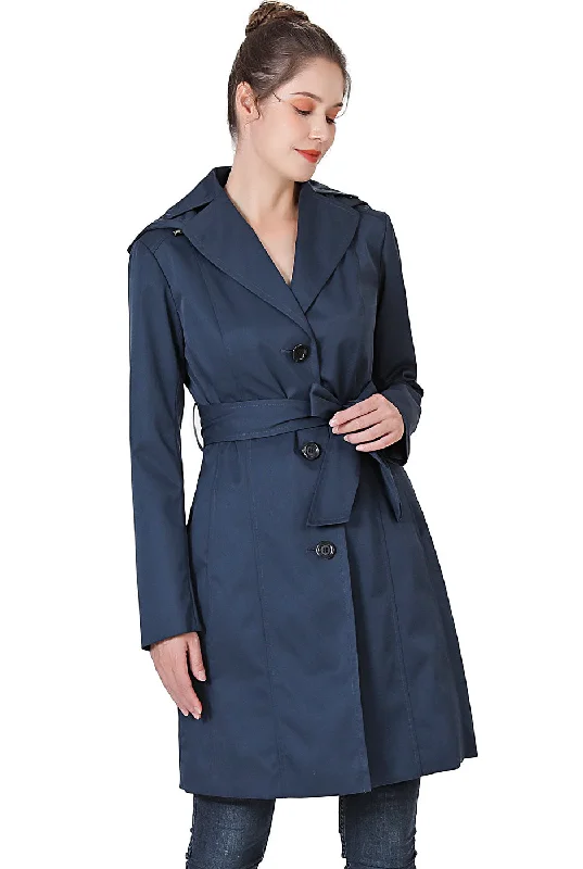 BGSD Women Aleah Waterproof Hooded Trench Coat