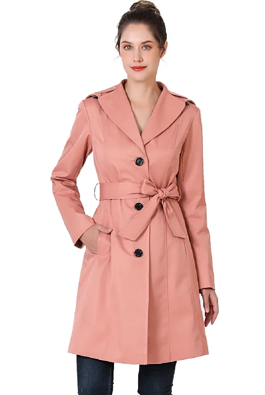 BGSD Women Aleah Waterproof Hooded Trench Coat