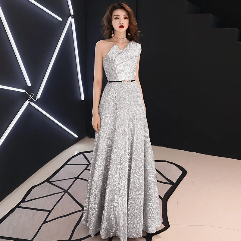 Maxi Dresses for Music Festivals with a Bohemian FlairFashionSierra - Sequin Host Shows Female Fashion Long Evening Dress