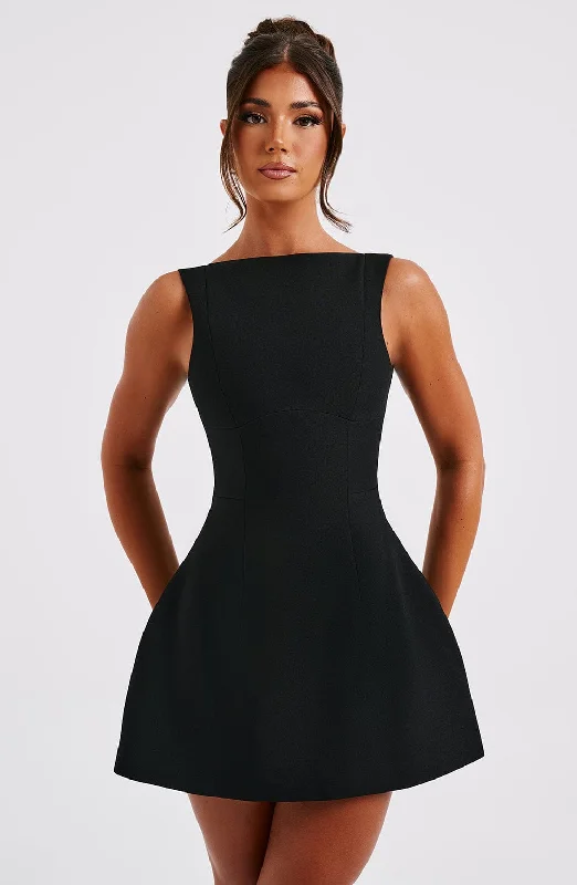 "Shirt dresses for women for a smart - casual style"Alana Mini Dress - Black