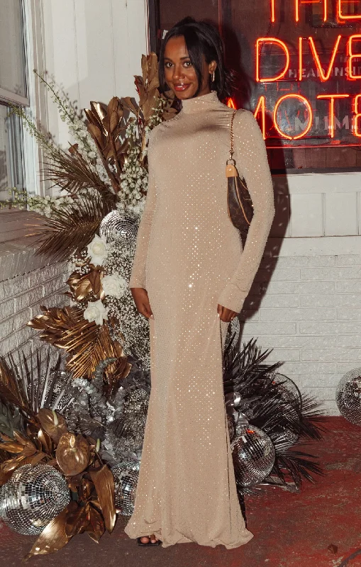 Maxi Dresses with Abstract Art Prints for a Unique StyleAll Out Maxi Dress ~ Taupe Rhinestone Stretch Maxi Dresses with Abstract Art Prints for a Unique StyleAll Out Maxi Dress ~ Taupe Rhinestone Stretch