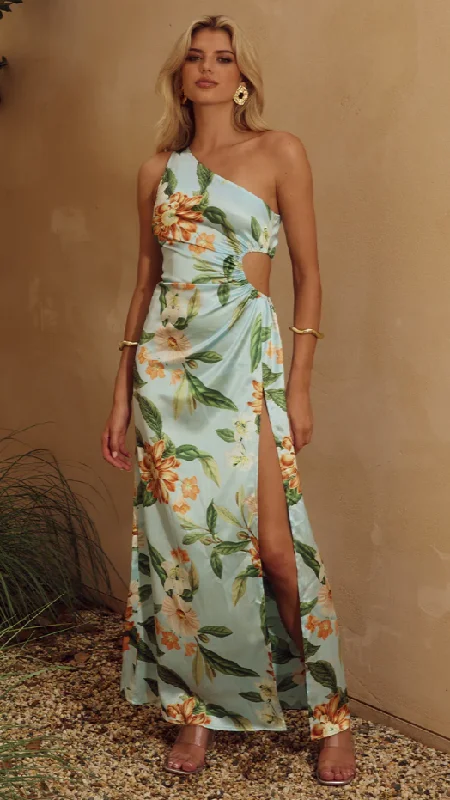 Maxi Dresses with Side Slits for Easy MovementBarzilio Dress - Maiori Blue