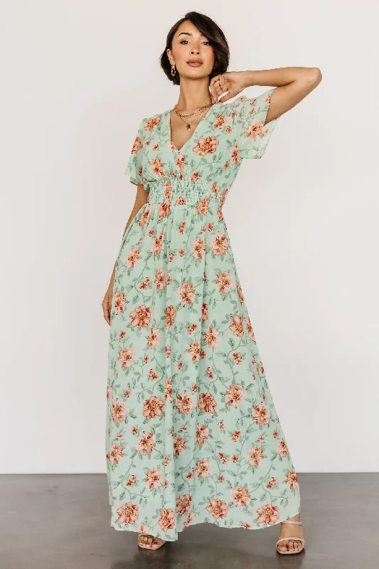 Maxi Dresses for Office - Appropriate Summer PartiesBirdie Maxi Dress | Sage Multi
