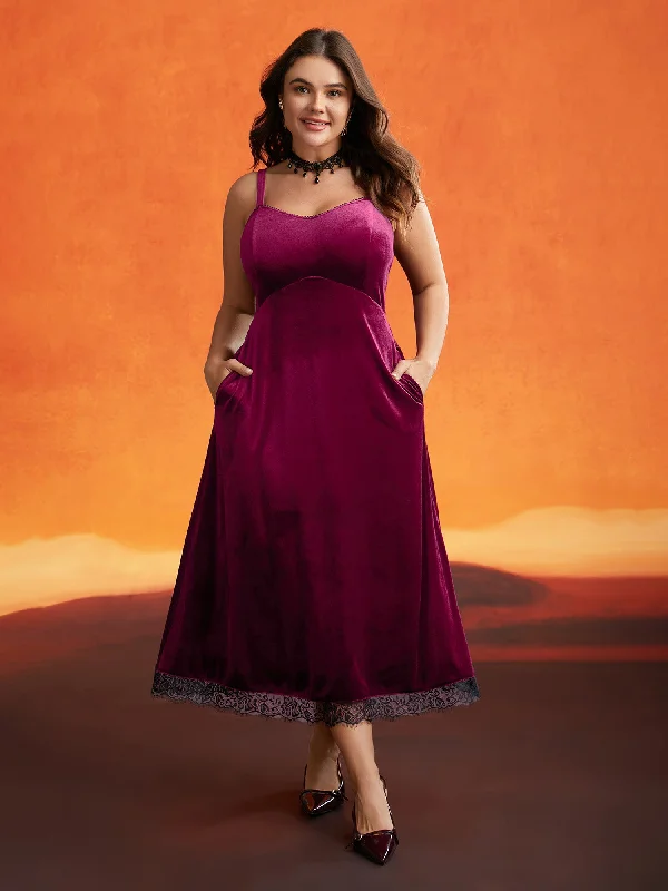 Maxi Dresses with Drawstring Waists for a Relaxed FitCami Velvet Fitted Waist Maxi Dress
