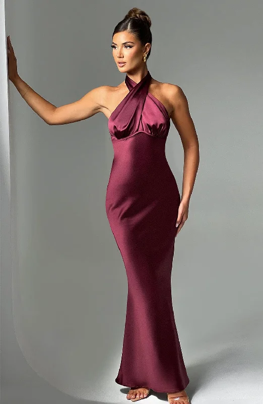 Maxi Dresses for Office - Appropriate Summer PartiesDimitra Maxi Dress - Burgundy