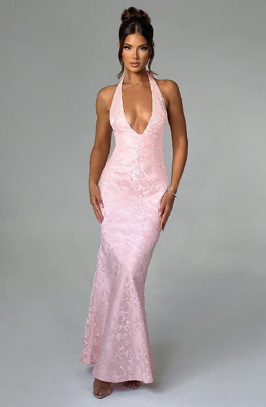 "White dresses for women for a fresh and clean look"Josephine Maxi Dress - Blush