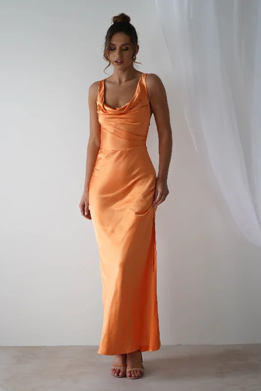 European and American - Style Simple and Elegant Maxi DressesMisha Soft Satin Maxi Dress | Mango