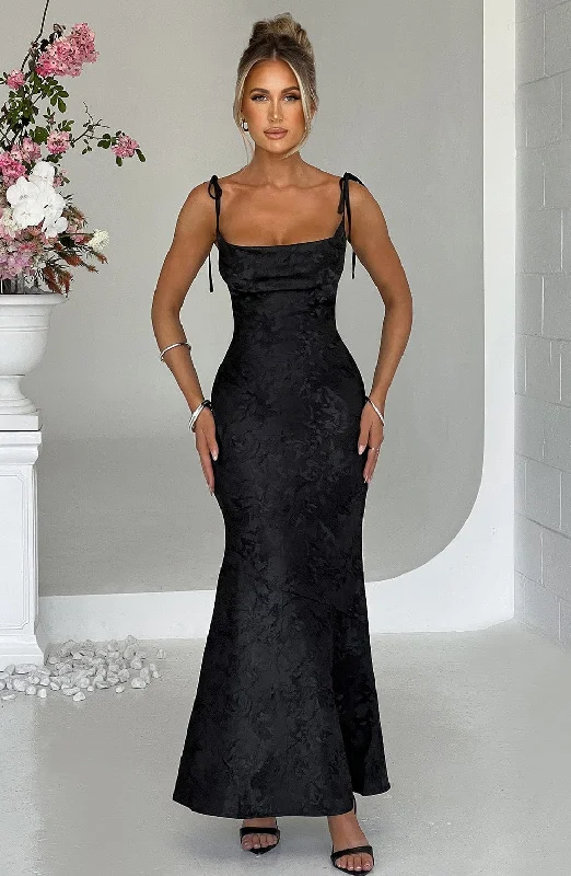 "Mermaid - style wedding dresses for women for a dramatic look"Whitney Maxi Dress - Black "Mermaid - style wedding dresses for women for a dramatic look"Whitney Maxi Dress - Black