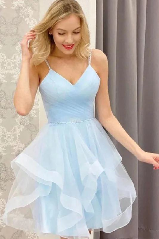 Plus Size Sequined Maxi Party Dresses for Curvy LadiesA Line V Neck Short Blue Prom Dresses Tulle Homecoming Dresses PD457 Plus Size Sequined Maxi Party Dresses for Curvy LadiesA Line V Neck Short Blue Prom Dresses Tulle Homecoming Dresses PD457