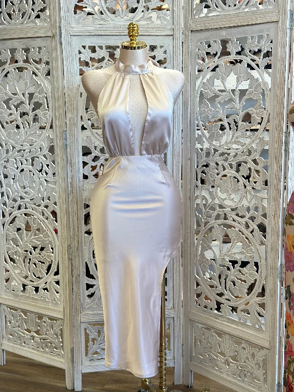 Party Dresses with Sequined Bodice and Chiffon Skirt for Ladies' Elegant ContrastChampagne Split Dress- Not Stretchy,No Estira Party Dresses with Sequined Bodice and Chiffon Skirt for Ladies' Elegant ContrastChampagne Split Dress- Not Stretchy,No Estira