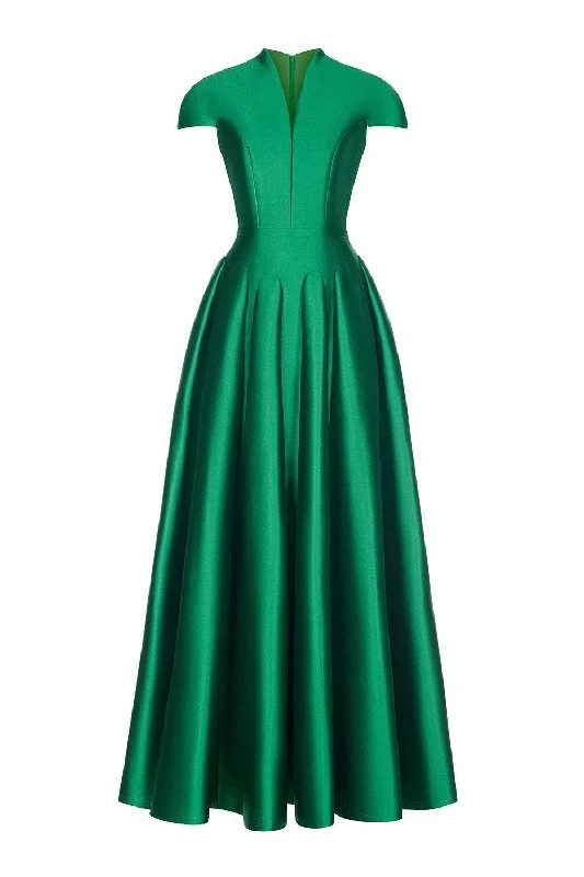 Wrap Style Party Dresses with Belt for Ladies' Comfortable and Stylish OutfitDiana Green Dress