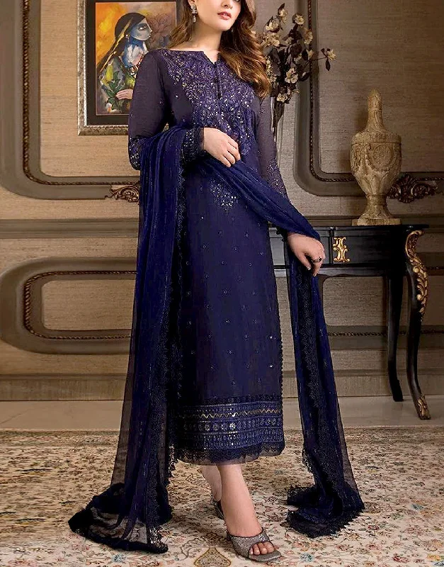 Party Dresses with Sequined Geometric Shapes and Lace and Chiffon Blend and Ruffled Sleeves for Ladies' Modern and Dramatic LookFancy Navy Blue Embroidered Chiffon Wedding Dress 2022 (DZ15572) Party Dresses with Sequined Geometric Shapes and Lace and Chiffon Blend and Ruffled Sleeves for Ladies' Modern and Dramatic LookFancy Navy Blue Embroidered Chiffon Wedding Dress 2022 (DZ15572)