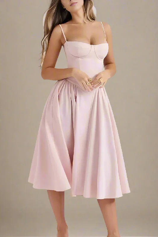 Midi dress for a photoshoot to create a stylish and memorable lookEverly Bodycon Day Midi Dress - Dusty Pink