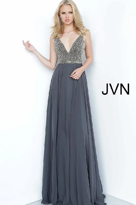 Party Dresses with Embroidered Stars and Sequined Dots and Sheer Sleeve for Ladies' Celestial and Elegant LookJovani 2574 Long Prom Dress Party Dresses with Embroidered Stars and Sequined Dots and Sheer Sleeve for Ladies' Celestial and Elegant LookJovani 2574 Long Prom Dress