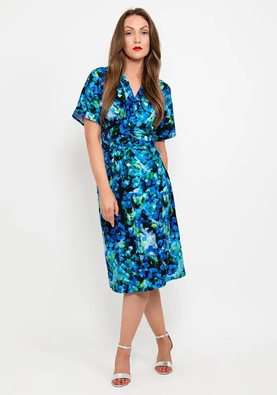 Affordable midi dress for budget - conscious shoppersRena by Coco Doll Paris Midi Dress, Blue & Green Affordable midi dress for budget - conscious shoppersRena by Coco Doll Paris Midi Dress, Blue & Green