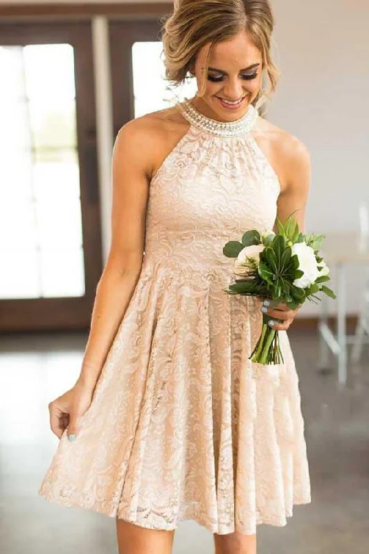 Party Dresses with Embroidered Floral Patterns and Tassel Hem for Ladies' Bohemian and Feminine LookRound Neck Short Pearl Pink Lace Homecoming Party Dress with Pearls PD078 Party Dresses with Embroidered Floral Patterns and Tassel Hem for Ladies' Bohemian and Feminine LookRound Neck Short Pearl Pink Lace Homecoming Party Dress with Pearls PD078