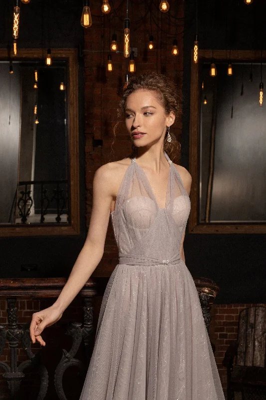 Party Dresses with Lace and Tulle Combo and Bow Accents for Ladies' Fairy Tale LookSleeveless Midi Party Dress Party Dresses with Lace and Tulle Combo and Bow Accents for Ladies' Fairy Tale LookSleeveless Midi Party Dress