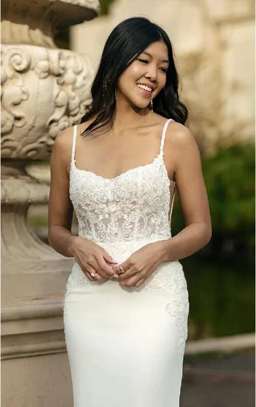 Glamorous mermaid - style wedding dress7531