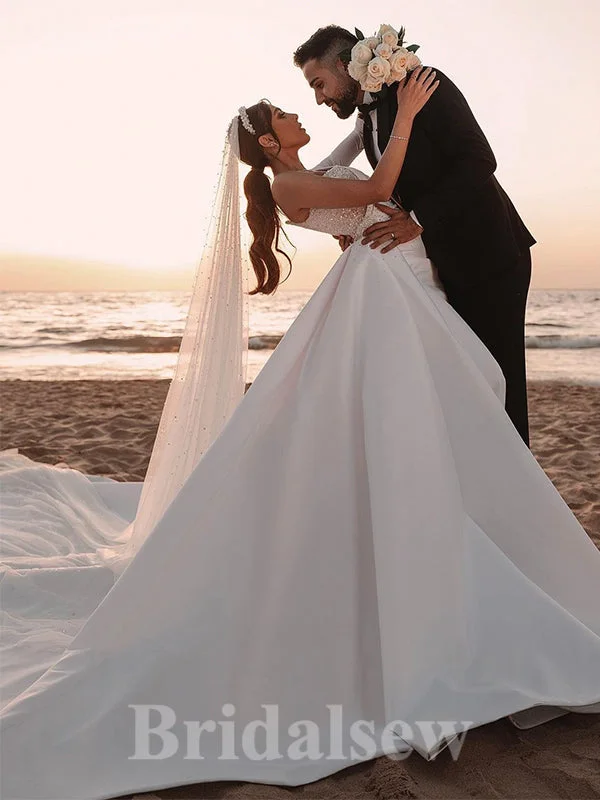 Mother - of - the - bride elegant wedding dressA-line One Shoulder Unique Gorgeous Vintage Dream Beach Elegant Long Wedding Dresses, Bridal Gown WD459 Mother - of - the - bride elegant wedding dressA-line One Shoulder Unique Gorgeous Vintage Dream Beach Elegant Long Wedding Dresses, Bridal Gown WD459