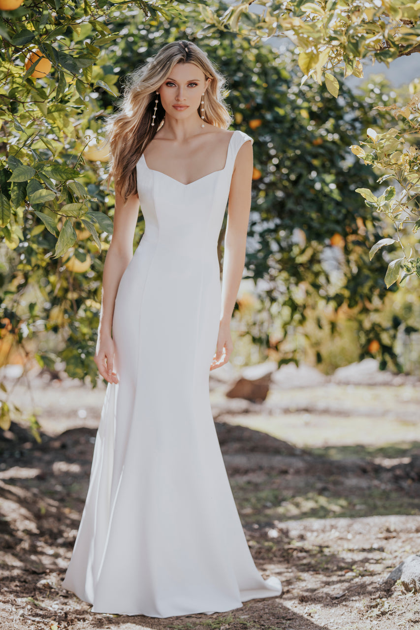 Quirky - designed wedding dress for an individual brideA1152