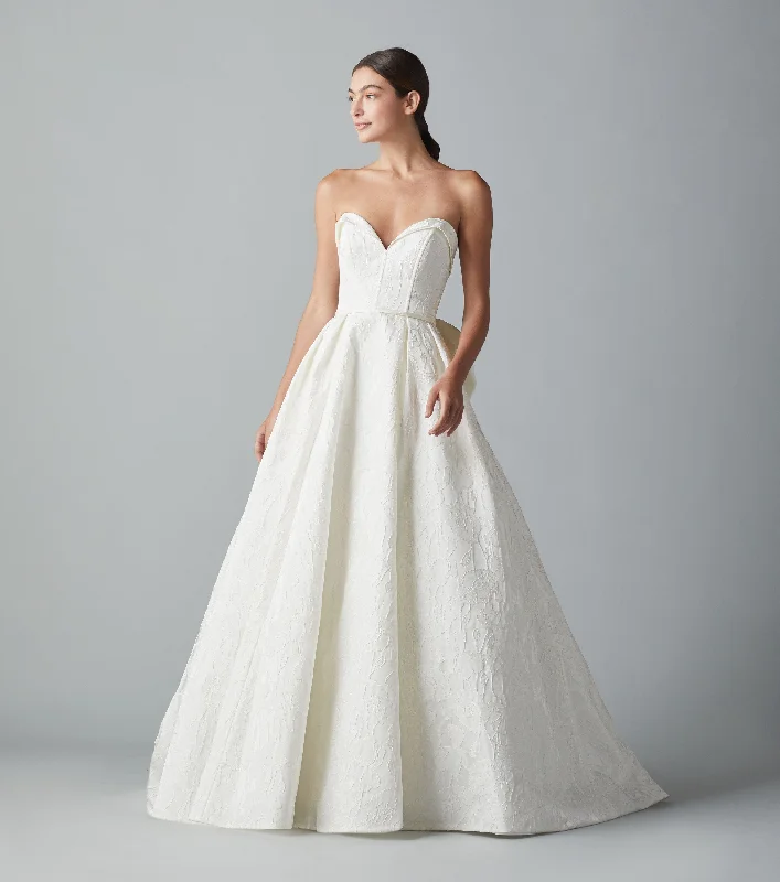 Wedding Dresses with Sequined Fringe and Tulle Overlay and High Low Hem for a Dazzling and Playful LookAllison Webb Clara Reese - Size 12 Wedding Dresses with Sequined Fringe and Tulle Overlay and High Low Hem for a Dazzling and Playful LookAllison Webb Clara Reese - Size 12