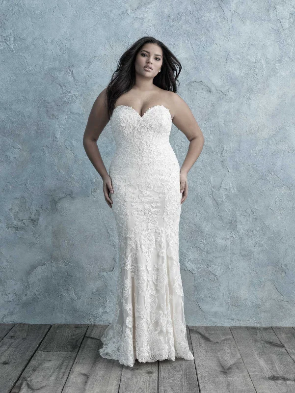 Wedding Dresses with Embroidered Stars and Sequined Dots and Sheer Sleeve and Belt for a Celestial and Playful LookW450 Wedding Dresses with Embroidered Stars and Sequined Dots and Sheer Sleeve and Belt for a Celestial and Playful LookW450