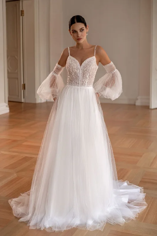Silk - dupioni wedding dress for a luxurious feelAlsu