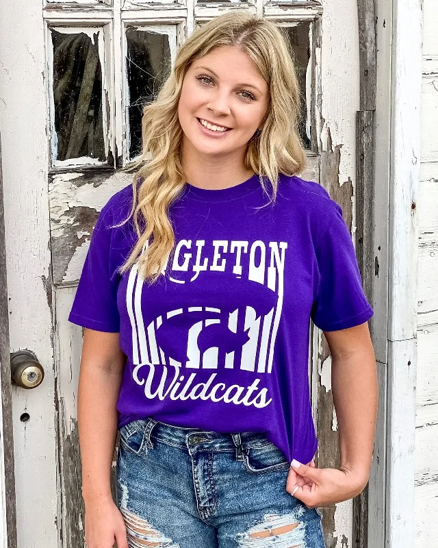 Women's T - shirt with a beaded - embroidery detailAngleton Wildcats Tee