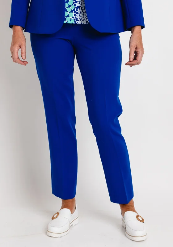 Patchwork pants for women in a unique designAvalon Penny Tailored Trousers, Royal Blue