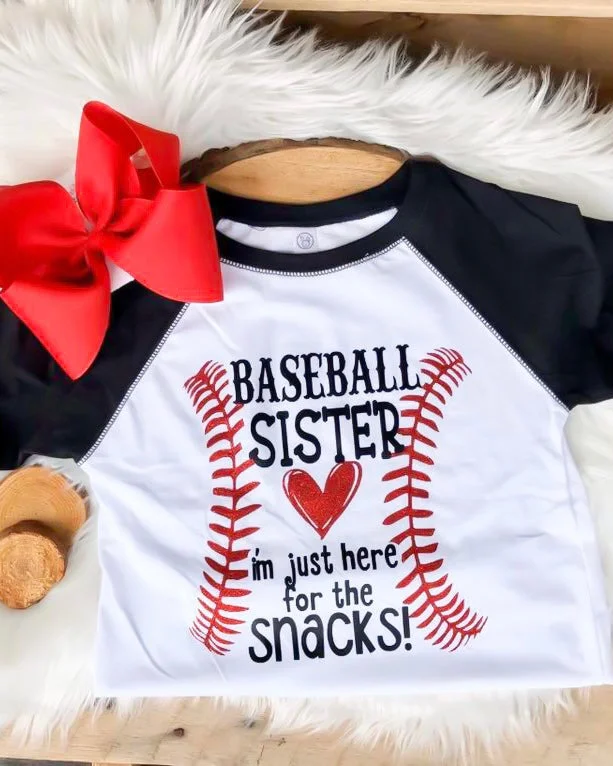 Mock - neck women's T - shirt with a drawstring hoodBaseball Sister BBT