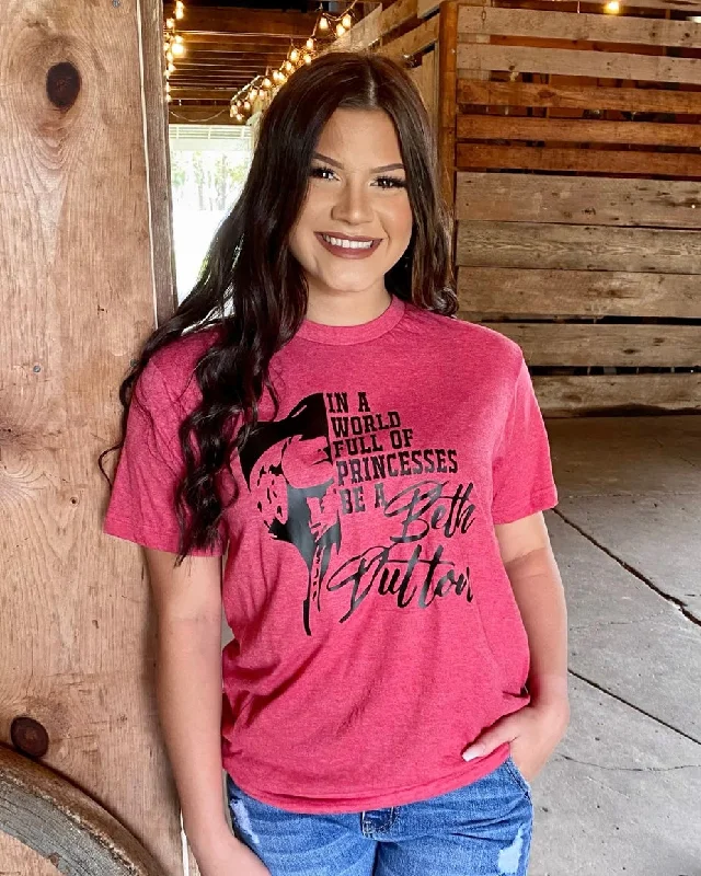 Fuzzy women's T - shirt for a cozy and warm feelBe A Beth Dutton Tee