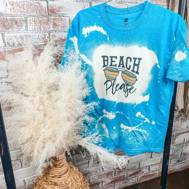 Women's T - shirt with a crocheted detailBeach Please Bleached Tee