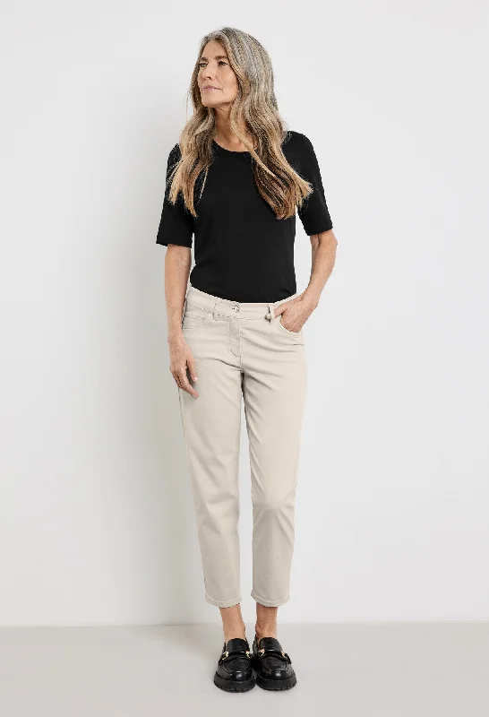 Jeans with distressed details for womenBest4me 7/8 Cropped Trouser