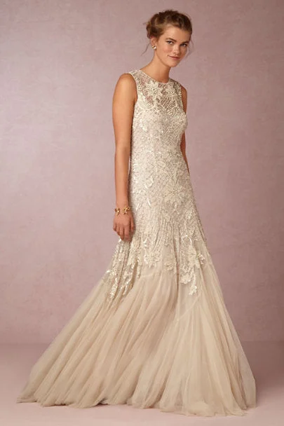 Padded - bust wedding dress for added supportBHLDN Needle & Thread Wesley Gown