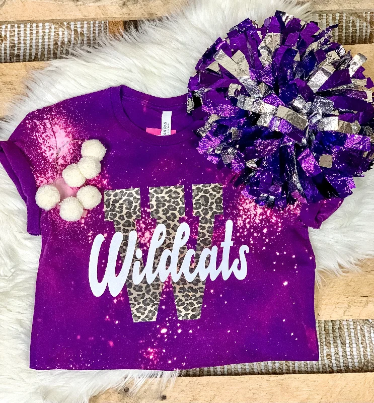 Women's oversized tunic T - shirt for a relaxed fitBleached "W" Wildcats Tee