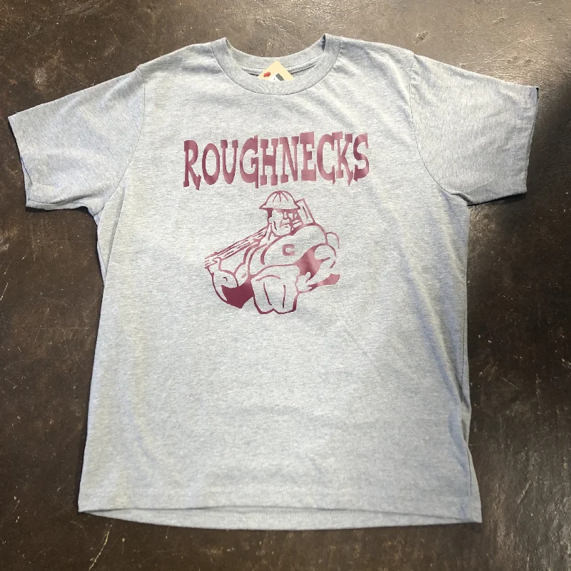 Women's T - shirt with a metallic - colored buttonBoys Roughneck Grey Elmo Shirt