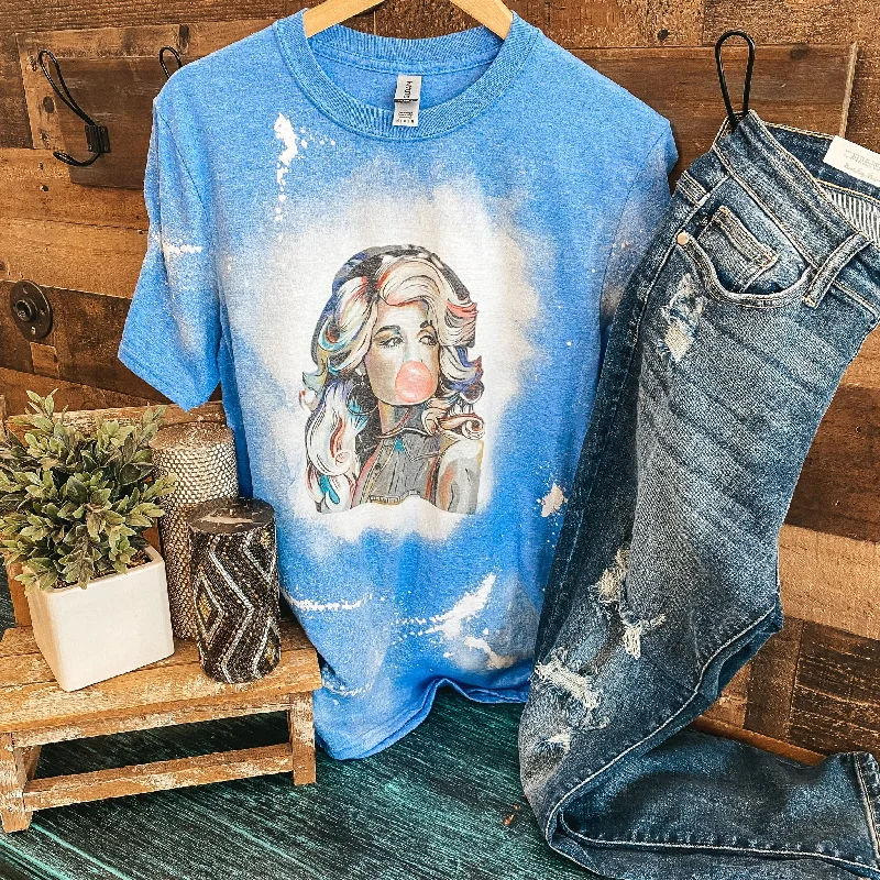 Women's T - shirt with a cable knit patternBubble Gum Dolly Bleached Tee